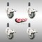 Service Caster 3 Inch 316SS Gray Poly Swivel 1-1/8 Inch Expanding Stem Caster Set Lock Brake SCC-SS316TTLEX20S314-PPUB-118-4 - alternate 4